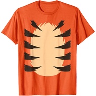 Men's cotton T-shirt Orange Tiger Easy Halloween Costume Adult Kid Men Women Boy T-Shirt High qualit