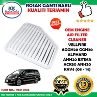 1 x OEM Engine Air Filter Cleaner Vellfire AGGH20 GGH20 Alphard ANH20 Estima ACR50 ANH20 Rav4 (08 - 