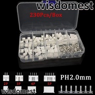 WISDOMEST Header JST Connector, Adapter Terminal Kit 2.0mm Pitch Terminal Kit / Housing / Pin, PH2.0