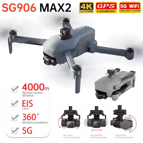 SG906 MAX2 Beast 3E RC Drone With 3-Axis Gimbal Professional 4K HD EIS Camera GPS 5G Repeater 4KM FP
