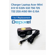 Acer Mini Charger Adapter 8 9 10 532h 532 756 725 722 ZG5 A150 2.15A 5.5*1.7mm Original 3 Month Warr