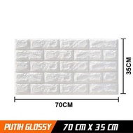3D Foam Wallpaper 70cm x 38cm x 3mm | Room Decoration Wallpaper | 3D Foam Brick Wall Paper/ Easy to 