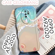 Softacase Wave For OPPO A5 2020 OPPO A9 2020 Cartoon Motif Softcase Protac camera Silicone Hardcase Case Pro Case All Type