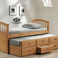 Dipan sorong 2 in 1 dipan kayu dipan kasur dipan tempat tidur dipan minimalis murah modern