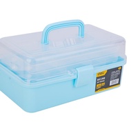Deli Art Toolbox Recommendations / 13" 2 Tier Plastic Tool Box DL Tool Storage432013A