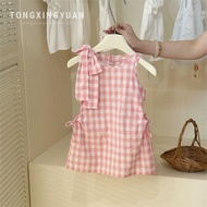 🇲🇾 2-3 Year Baby Girl Red Plaid Forest Dress Summer Baby Girl Vest Dress /Baby Girl Birthday Dress I