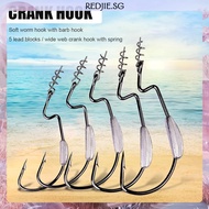 [Redjie.sg] 5pcs  Jig Head Barbed  Hook 1.5g 2.5g 3g for Soft Fishing Bait (1)