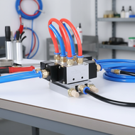 5 4A210-08,,,,  Injap Pneumatik 5-Pintu 4A210-08, Elektromagnetik, Satu-Piece, Dua-Kedudukan, Kawala