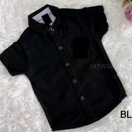 [READY STOCK] Kameja Kolar Boy Cotton (1-12Y) - B27-04