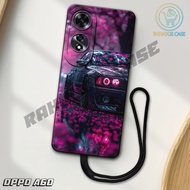 J16 - Latest Oppo A60 4G Softcase 2024 - A60 4g pro camera softcase - RACING CAR motif - Flexible Ru