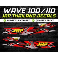 ◕Wave 100 Jrp X Daeng Decals Sticker (Red)