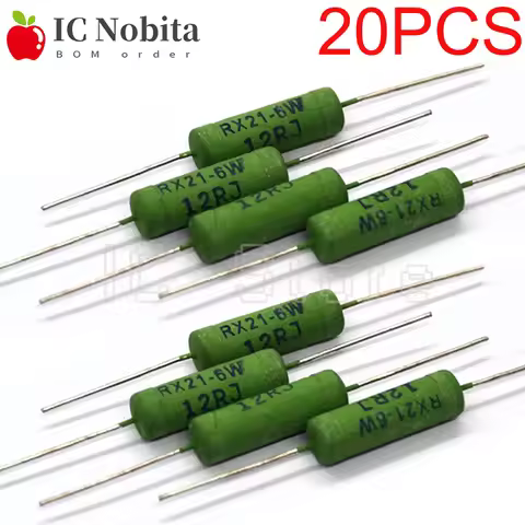 20PCS Wire Wound Resistance RX21 5W 6W 10W Resistor 5% 3 4.7 10 22 27 47 100 120 180 200 220 270 330