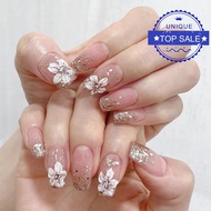 Manicure Kits Short Style Nail Enhancement Simple And Fake Girl Removable False Armor F6d2