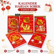 CHINA SOBEK CALENDAR LATEST GOAT SHIO 2027 TORN CALENDAR 2027