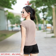 Áo Len Tăm Nữ 𝐂𝐀𝐑𝐃𝐈𝐍𝐀 Chất Mềm Mịn Cổ Tròn Cộc Tay Kiểu Dáng Bacis Tôn Vóc Dáng 5AFC28