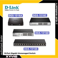 D-LINK DGS-1016A / DGS-1016C / DGS1-016D / DGS-1016S 16-Port Gigabit Desktop Switch