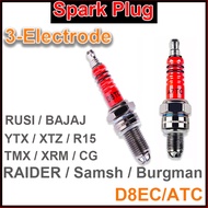 Motorcycles spark plug c7hsa d8ea bp7hs cb8e RUSI/TMX/BAJAJ/XRM/MIO/RAIDER/SMASH Motorcycle 8/10mm S