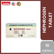 VITAMIN SARAF SUNWARD NEPHROGEN TABLET Vitamin B1, B6, B12 untuk Saraf Urat Sakit dan Tambah Tenaga 