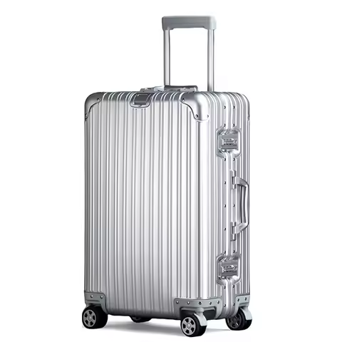 All Aluminum Magnesium Alloy Luggage, Women's 20/24/26/29 Inch Metal Luggage, Men's High-End Passwor