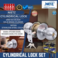 CYLINDRICAL LOCK S/S G3871 (587SS) 587SS Cylinder Lock Set Cylindrical Lockset Tombol pintu bilik / 