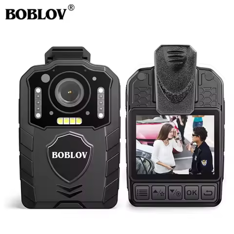 BOBLOV KJ25 Body Camera 1080P Police Camera 3000mAh Battery13H Recording Night Vision Mini Camcorder