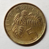 Koin Master 1789 - 5 Cent Singapura (Tahun Acak)