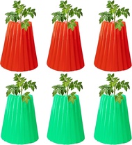 6 Pack Wall of Water Plant Protectors 18.3 x 18.3 Inch Reusable Walls of Water for Tomato Plants Ear