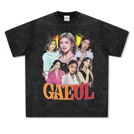 IVE Gaeul An Yuzhen Rei Liz Leeseo Washed Top t-Shirt Short Sleeve Clothes oversize Harajuku Style