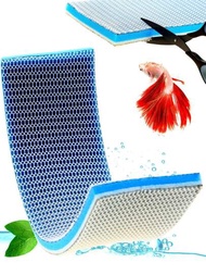 1入組藍色多層魚缸過濾海棉,厚密高密度的8d材料,適用於小型、中型、大型魚缸、水族箱