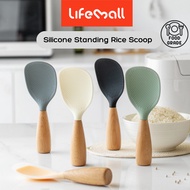 LifeMall - Silicone Rice Scoop Rice Spoon Standing Rice Scoop Spatula