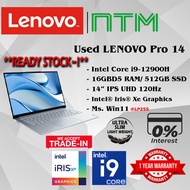 #LP255 USED LENOVO PRO 14 Performance Ultrabook INTEL i9-12900H 16GBD5 512GB SSD INTEL IRIS XE GRAPH