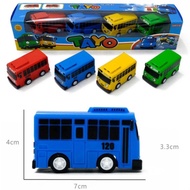 Small tayo bus Toy Car Contents 4 pull n go/little bus tayo 4pcs