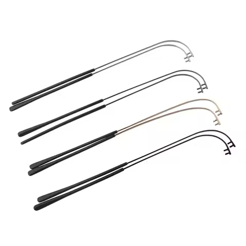 1pair Rimless Metal Glasses Temple With Tip Repair Broken Metal Eyewear Leg Eyeglasses Replace Acces