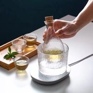 [AT]💧Japanese Glass Creative Liquor Ware Set Household Small Wine Glass Liquor Divider Wine Pot Sake Cup Fruit Wine Plum