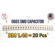 0603 SMD Capacitor (20 pcs) - Ready Stocks