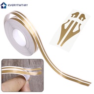【EVERYTWT】Pinstripe Stripe Tape Decal Vinyl Car Stickers Streamline Double Line gold