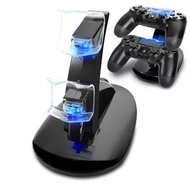 Others - JESUS PS4 遊戲手柄充電器，雙座快速充電站 USB 充電器帶 LED 指示燈支架，適用於 PS4/PS4 Pro/PS4 Slim 無線控制器遊戲手柄