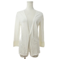 Akris Cardigan cotton white Long sleeves Direct from Japan Secondhand