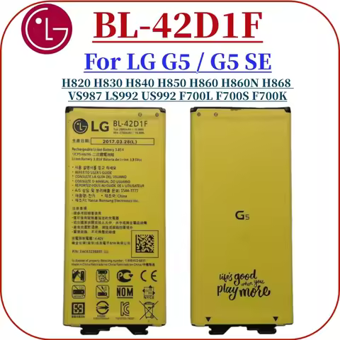 Original BL-42D1F BL42D1F BL 42DIF Phone Battery for LG G5 G 5 SE H850 H820 H830 H831 H840 H868 H860