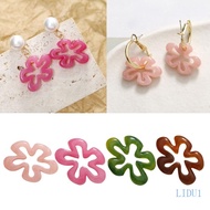 LIDU1 Flower Pendants Hollow Flower Pendants Jewelry Making Accessories DIY Necklace Bracelet Supplies Resin Material fo