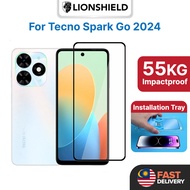 LionShield Tecno Spark Go 2024 Screen Protector Clear Tempered Glass