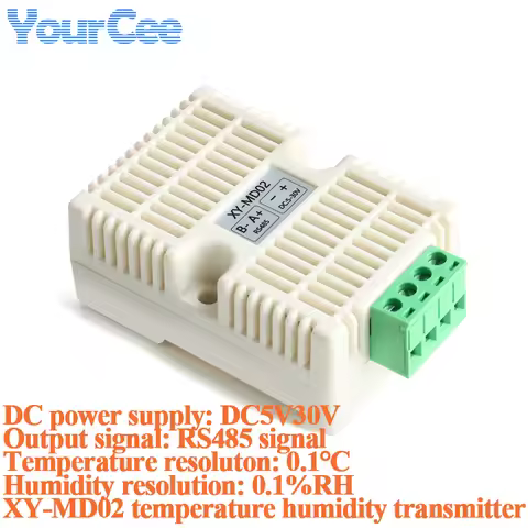 XY-MD02 Temperature and Humidity Transmitter Detection Sensor Module Modbus SHT40 Temperature Sensor