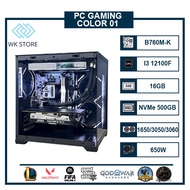 PC COLOR 01 | I3 12100f | 16GB RGB Ram | VGA GTX 1650/ RTX 3050/ RTX 3060 New Warranty 36T