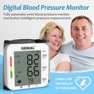 Wrist Blood Pressure Digital Monitor Rechargeable BP hine with 2x99 Readings Memory Large LCD Displa