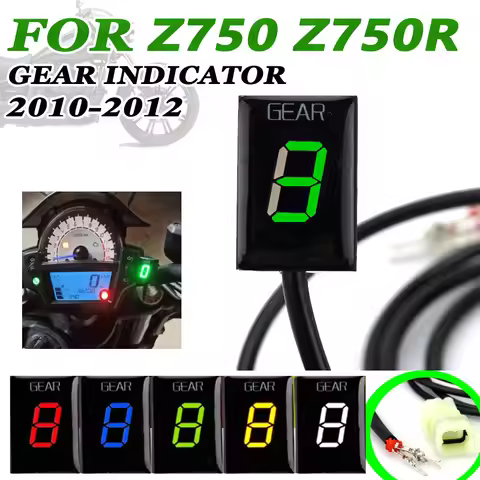 For Kawasaki Z750 2010 2011 2012 Z750R 2011 2012 Z 750 R Motorcycle Accessories LED 1-6 Gear Indicat
