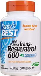 [預購] 反式白藜蘆醇600mg 60粒 Doctor's Best Trans-Resveratrol