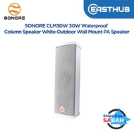 SONORE CLM30W 30W Waterproof Column Speaker White Outdoor Wall Mount PA Speaker
