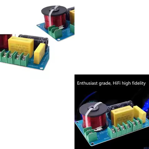 R91A 2 Pieces/set 3-Way Frequency Divider 200W Treble Middle Bass Crossover Board for Home Theater 4