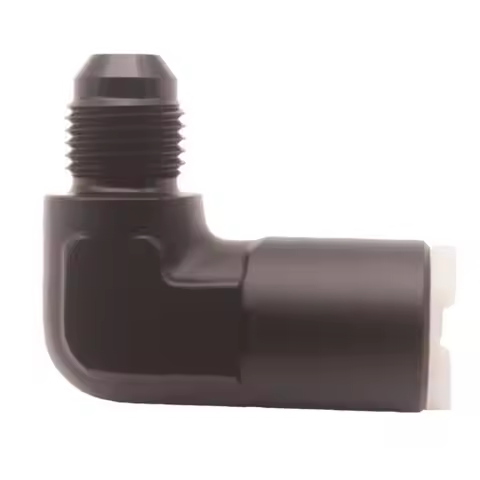 AN-6 (-6AN JIC) 90 Degree Quick Connect 5/16" Female Fuel Line O.E adapter BLACK