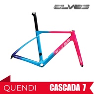 Elves Quendi Road Bike Carbon Frame Baby Blue Pink / Rim Brake